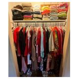 Closet Lot of Ladies Clothes & Shoes