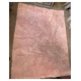 Pink Shaggy Throw Rug