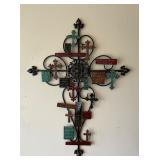 Metal Wall Hanging Cross Home Decor