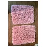 Pair of Pink Bath Mats