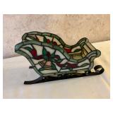 Stained Glass Styled Christmas Sleigh