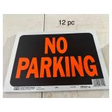 12 No Parking Plastic Signs