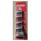 Craftsman SAE Five Piece 1/2ï¿½ Drive Socket Set