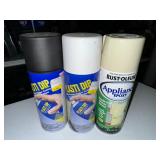 2 Rubber Coating & 1 Appliance Epoxy Spray Cans