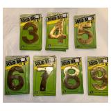 23 Solid Brass 5ï¿½ Address Numbers See All Pics