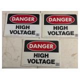 3 High Voltage Signs