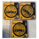 (3) DeWalt 8-1/4ï¿½ 24T Saw Blades Lot B