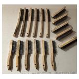 Wood Handle Wire Brush Lot