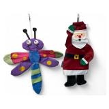 (2) Santa & Dragonfly Windsport Windsocks