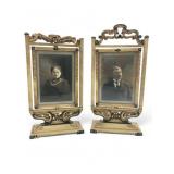 Pair of Antique Picture Frames w Photos