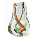 Art Glass Ribbon Vase