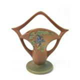 Vintage Roseville Pottery Columbine Basket Vase