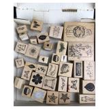 Lot of 34 misc. ink stamps