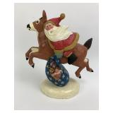 Vtg. House of Hatten Santa riding Deer 7"