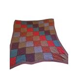 Vintage Knit/Crochet Throw 57" x 64"