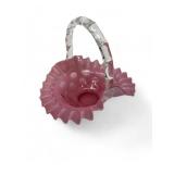 Vintage Fenton glass cranberry basket