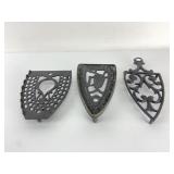 (3) Wrought Iron Trivets