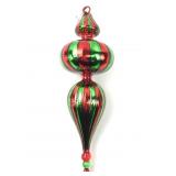 Glass Red & Green Christmas Ornament