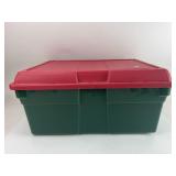 Rubbermaid Red & Green Storage Tote