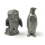 Kirk Pewter Owl & Penguin