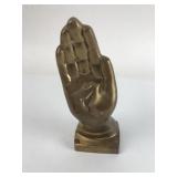 Vtg. Solid Brass Praying Hand