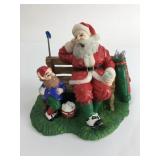 Santa & Leprechaun  Golfing Figure