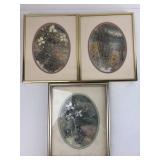 (3) Donna Watson Original Matted & Framed