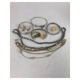 Lot of misc. jewelry - necklaces, pins, bracelets