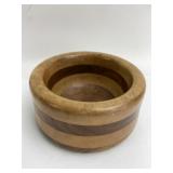 Hand Turn Solid Mixed Wood Bowl 6 x 3.25