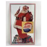 Santa Pepsi Cola metal sign 10"x16"