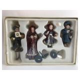 Colonial Family Carolers Table Decoration -