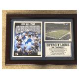 Detroit Lions All-Time Great Framed collectible