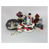 Christmas Snowman and Snow Bear Decor