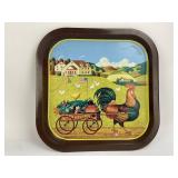 Charles Wysocki Rooster Express Metal Tray