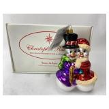 Christopher Radko Snow in Love Christmas Ornament