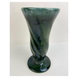 Blue & Green Twisted Ceramic Vase