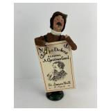 Byers Dickens caroler w/sign & bell 13"