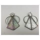 Handmade stained glass angel ornaments 2