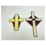 Handmade stained glass crosses - 2