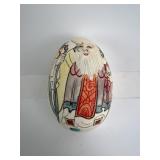 FRAGILE Hand Painted Chinese Deity(?) Egg Shell