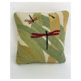 Vtg. dragonfly throw pillow by Sussey House