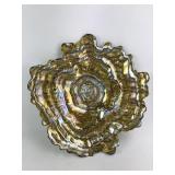 Vintage Ornate Gold Shell Decorative Bowl Dish