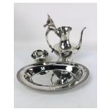 Lot of (3) Silver-Plated Items