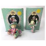 Set of 2 Precious Moments ornaments