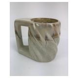 Vtg. Cream Padilla(?) Twisted Drip Glaze Mug