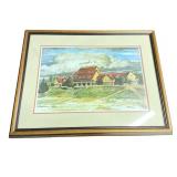 Tooby Burton 251/550 Pencil Signed Lithograph Old