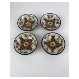 (4) Pier 1 Imports Handpainted Earthenware