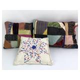 (3) Vintage Decor Pillows