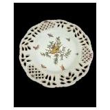 Asian Signed Pierced Porcelain Edge Decorative