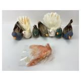 Various Vtg. Real Feathered Bird Ornaments